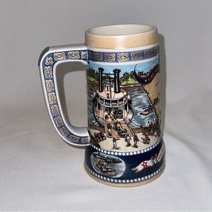 Miller Beer Stein Mug Great American Achievement 1807 The First River Steamer 3D